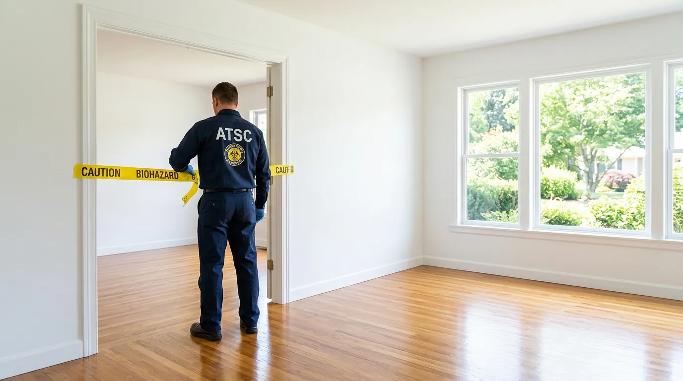 Certified biohazard cleanup crew performing Crime Scene Cleanup in Lansdowne